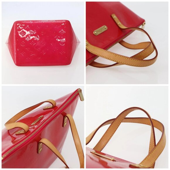 LOUIS VUITTON Monogram Vernis Bellevue PM Hand Bag Rose Pop M93669 Auth 143327 - Picture 15 of 16